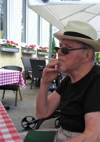 Portr&auml;tfoto von Rudi Benzien, deutscher Schriftsteller